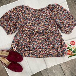 Old Navy Multicolor Floral Blouse